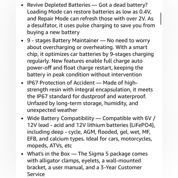 New Hulkman Sigma 5 Car Battery Charger - Picture 7 of 7